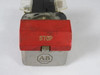 Allen-Bradley 800H-WK61B Ser B Flip Lever Push Button Red STOP 2NO 2NC USED