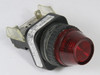 Allen-Bradley 800H-QRH10R Ser F Universal Pilot Light 120V Red Lens USED