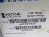 Hanna Copper High Range ISM Meter 0.00-5.00mg/L Range 0.02mg/L +4% Acc. ! NEW !