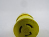 Pass & Seymour 7555SS Yellow Receptacle 15A 125V 3W 3P USED