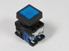 Fuji Electric AR22F0M-10E3S Push Button Illum LED1NO 24V 1W Blue Flush USED