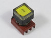 General Electric P9SPLGGD Push Button Illuminated Yellow Flush "HOLD" USED