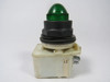 Square D 9001-SKT1G9 Ser H Pilot Light Push-To-Test Green Dome USED