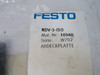 Festo NDV-3-ISO Cover Plate ! NWB !