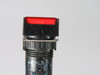IDEC AL6Q-M14R Push Button 24V 0.5A Red Flush USED