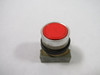 Izumi ABW100R Red Flush Push Button 125-300VAC 3-5A No Contacts USED