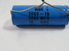 CDE WBR-2000-16 Capacitor 2000MFD 16VDC USED