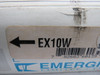 Emergi-Lite EX10W LED Exit Sign White 6-24VDC 120-347VAC ! NEW !