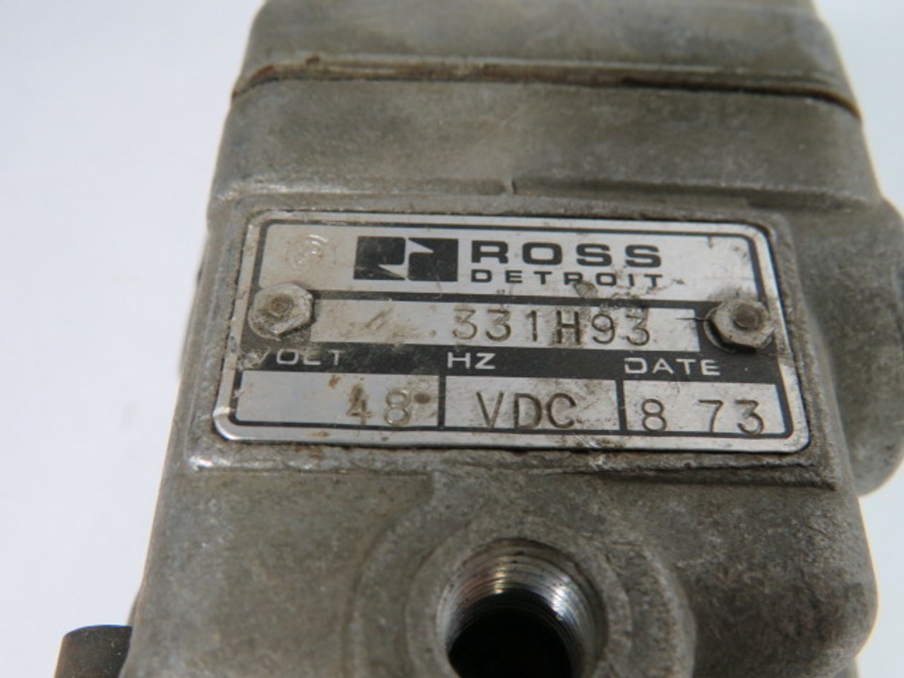 Ross 331H93/2674A4926 Pneumatic Air Valve 48V USED