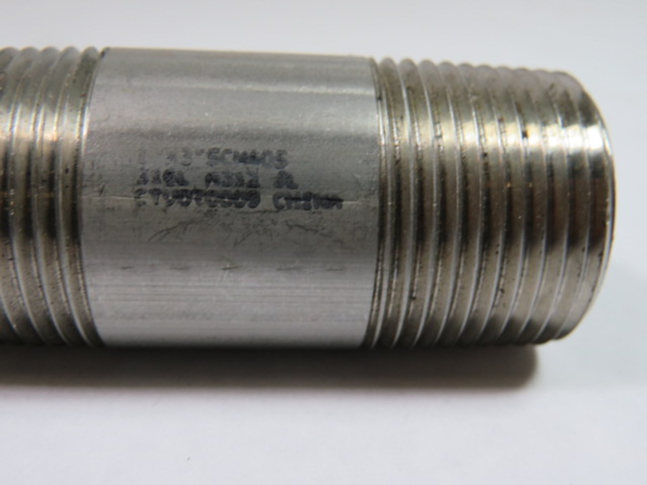 Generic 316L Stainless Steel 1" x 3" Pipe Nipple USED