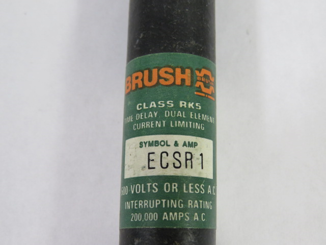 Brush ECSR1 Time Delay Dual Element Current Limiting Fuse 1A 600V USED