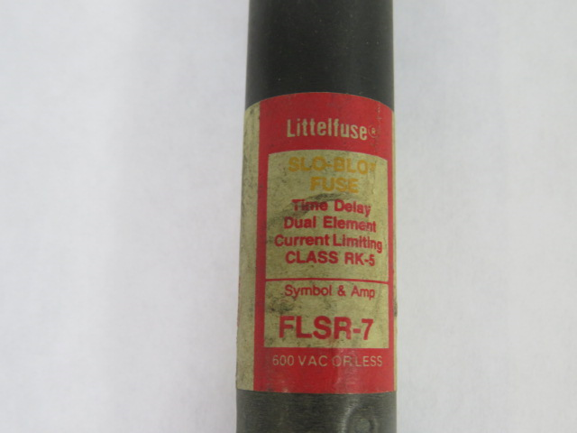 Littelfuse FLSR-7 Slo-Blo Fuse 7A 600VAC USED