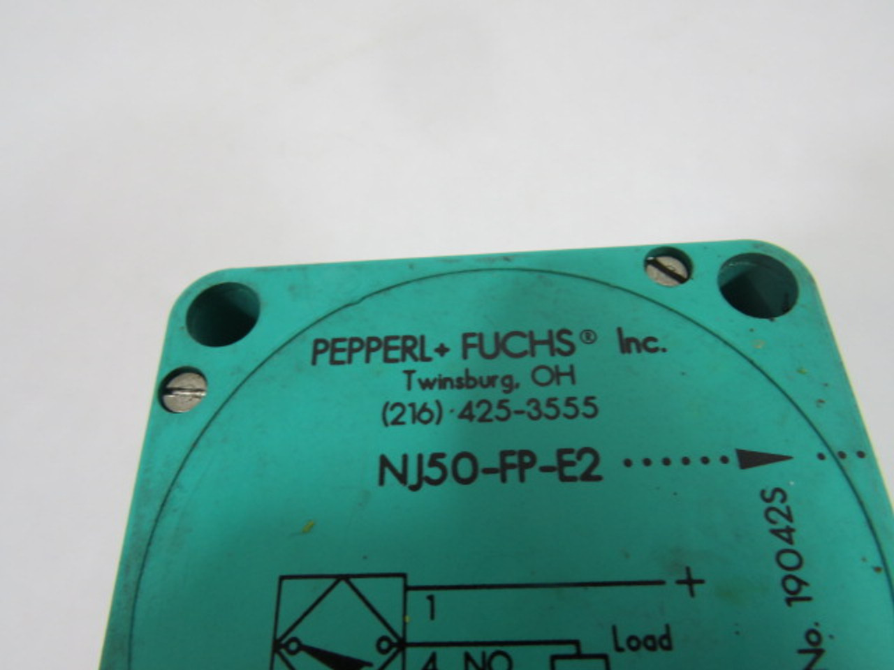 Pepperl+Fuchs 19042S Inductive Proximity Sensor 30VDC 200mA 50mm Range USED