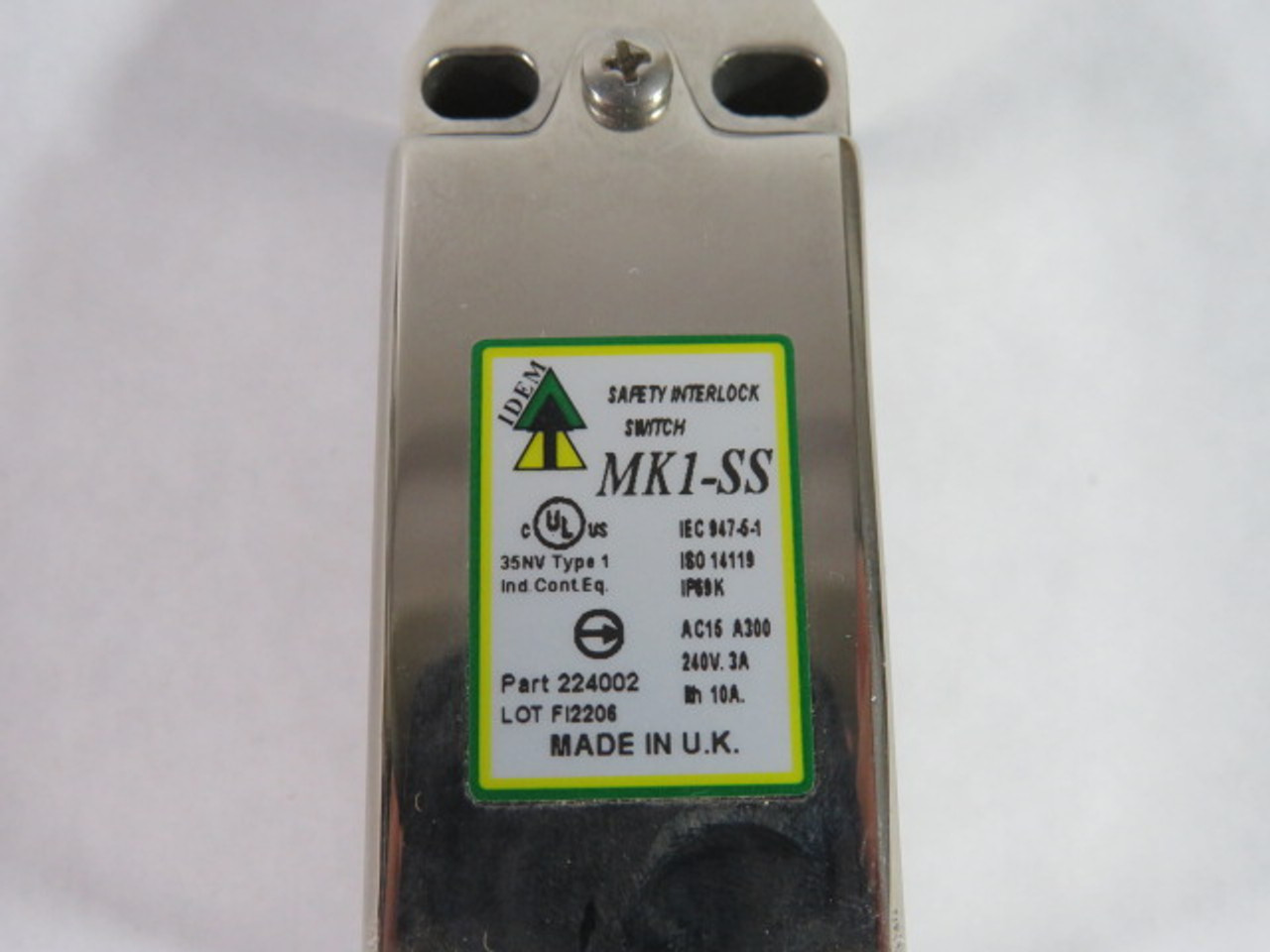 Idem MK1-SS 224003 Safety Interlock Switch 240V 3A USED