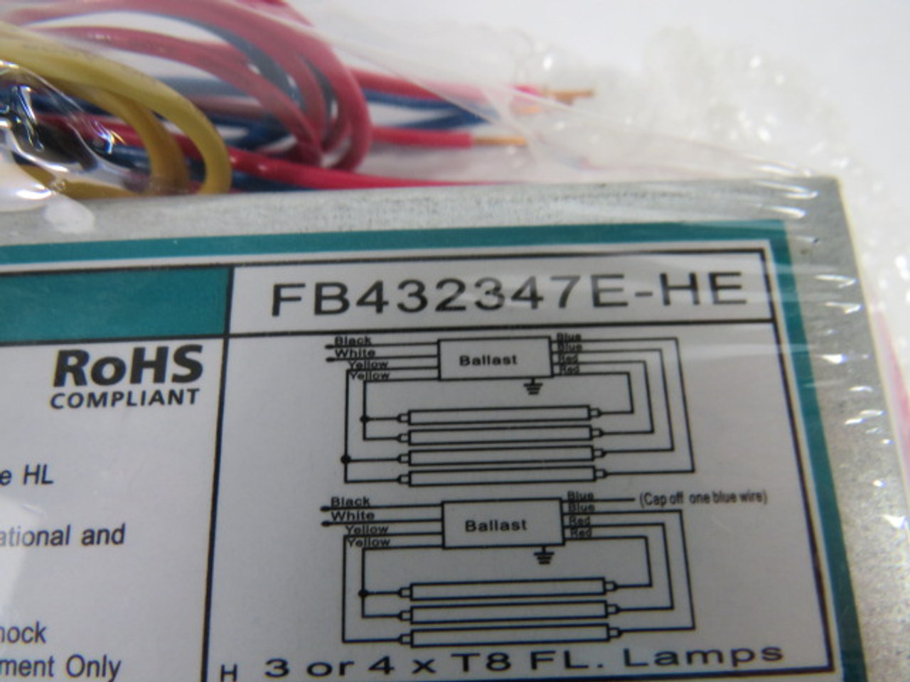 Fusion FB432347E-HE Electronic Ballast 347V 50/60Hz ! NOP !