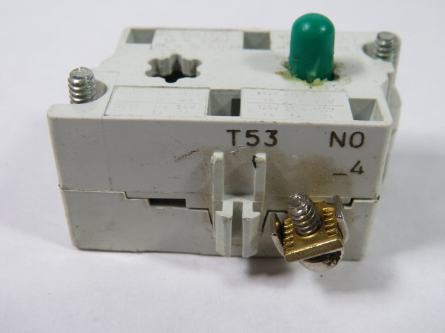 Cutler-Hammer 10250T53 Series D1 White Contact Block 1NO 600VAC USED