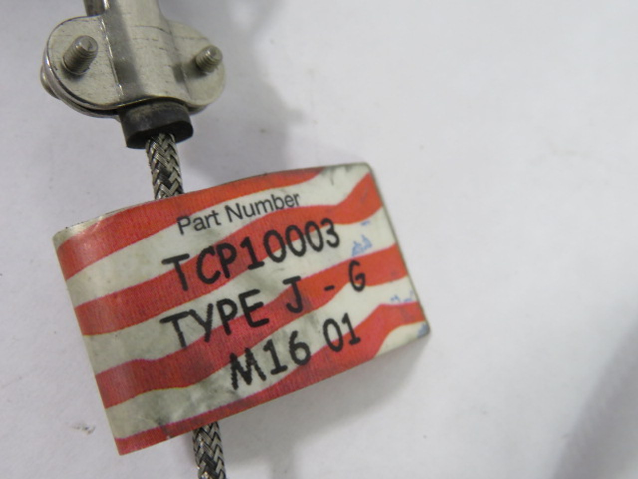 Tempco TCP10003 Thermocouple Cable Type J-G 900DEG F 3/16" Probe USED