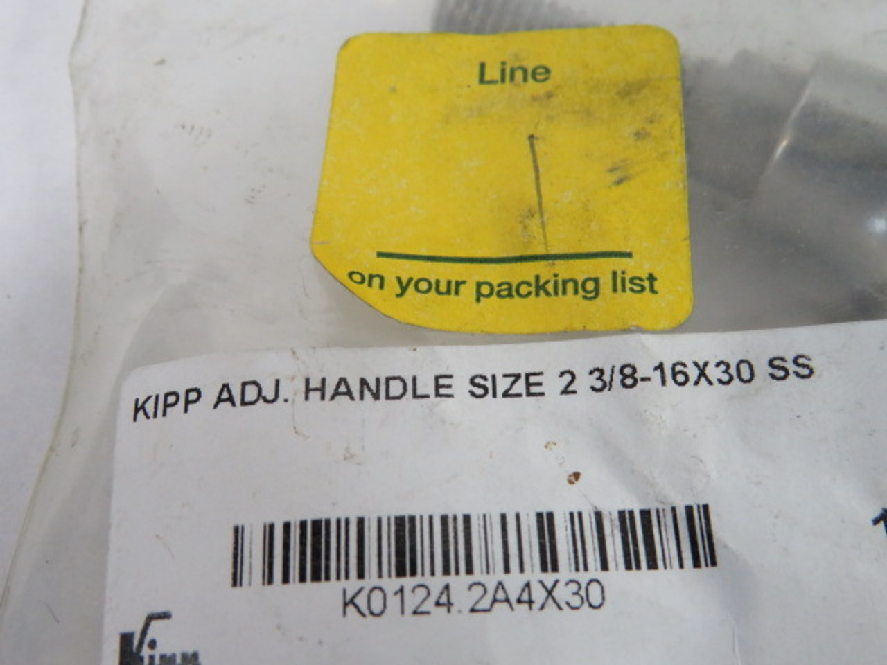 Kipp K0124.2A4X30 Adjustable Lever Handle 2 3/8"-16X30 SS ! NWB !