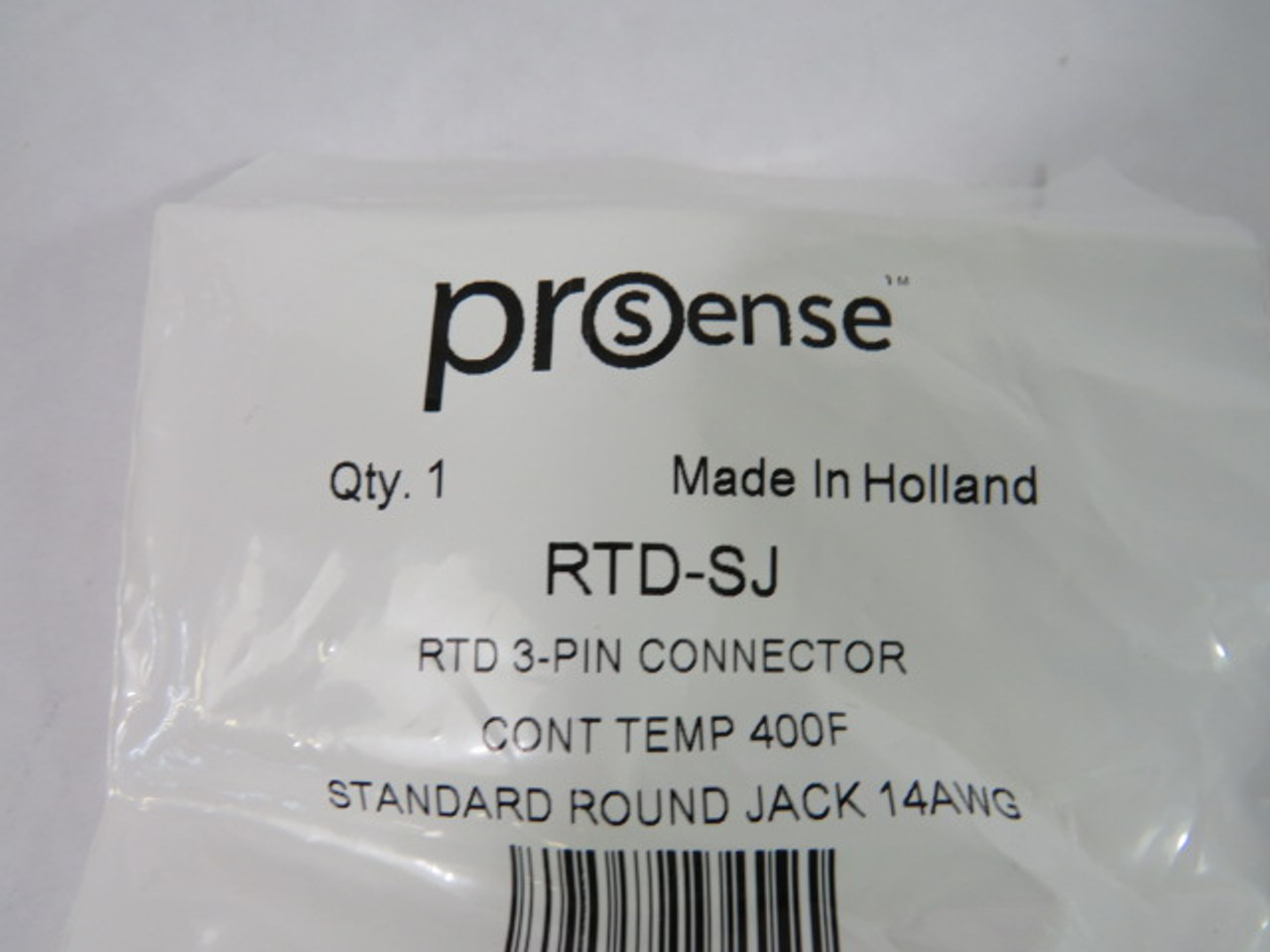 ProSense RTD-SJ RTD 3 Pin Thermocouple Connector 32-14AWG 400DEG F ! NWB !