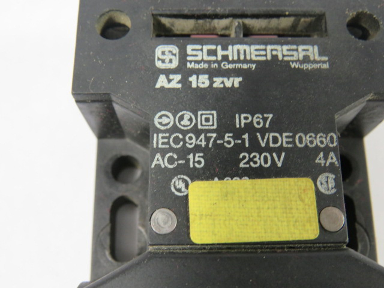 Schmersal AZ-15-ZVR Safety Interlock Switch 4A 230V USED