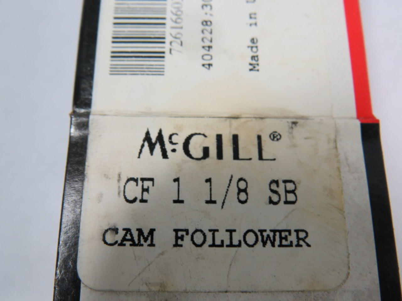 McGill CF-1-1/8-SB Flat Cam Follower 1.1250" Roller Diameter ! NEW !
