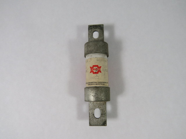 Brush 100CJ Bolt On Fuse 100A 600V USED