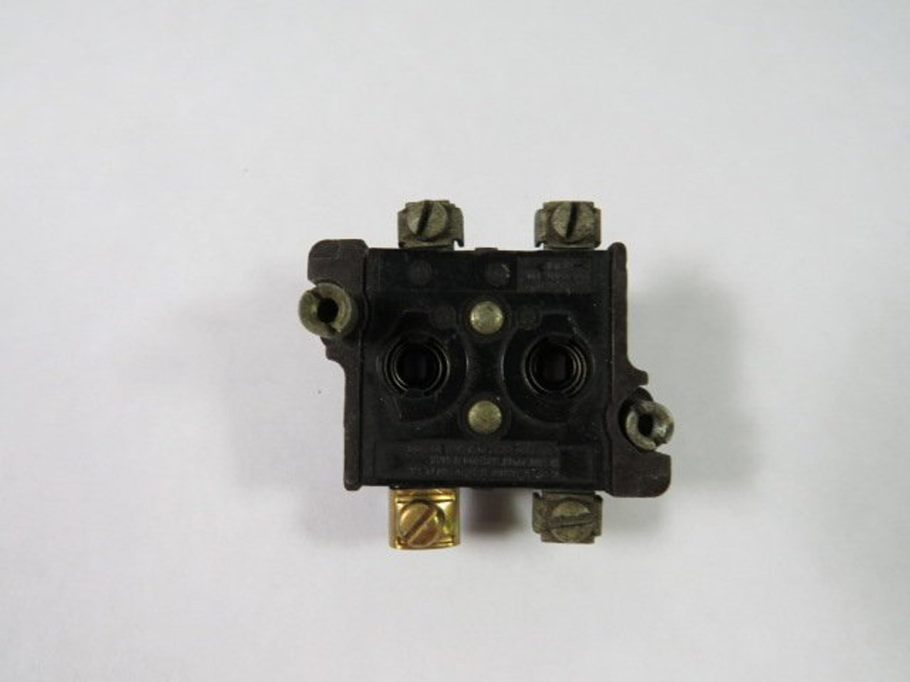 Cutler-Hammer 10250T49 Brown Contact Block 2NC 600VAC 250VDC USED