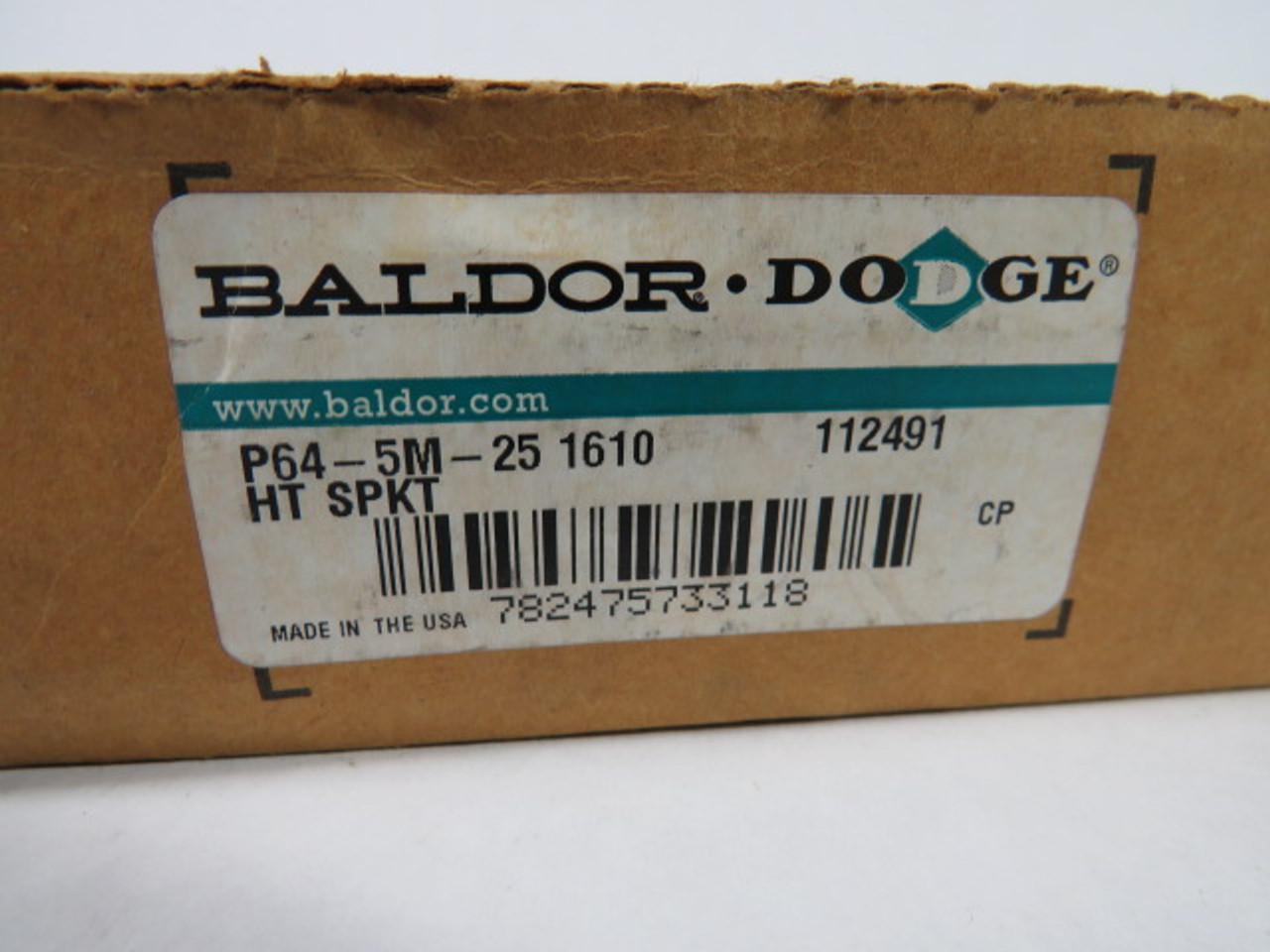 Baldor Dodge 112491 5mm Taper-Lock Sprocket 1-11/16" Max Bore 64 Teeth ! NEW !