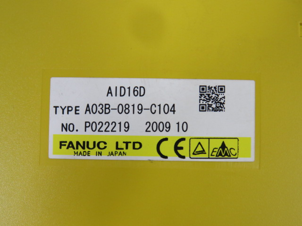 FANUC A03B-0819-C104 Input Module AID16D 16 Points 34DC ! NOP !