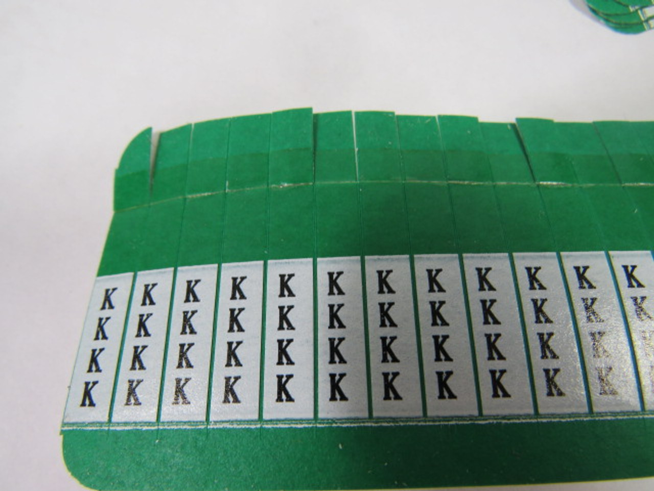 Thomas & Betts K Green E-Z-Code Wire Markers 25-Pack ! NEW !