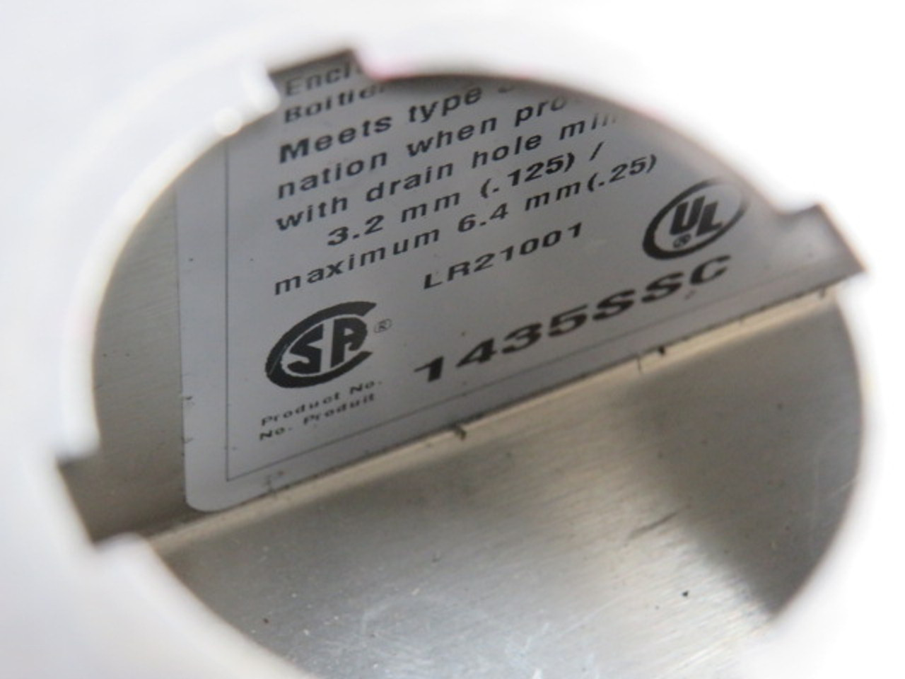Hammond 1435SSC 3-Hole Push Button Enclosure 8 x 3.25 x 2.75" USED