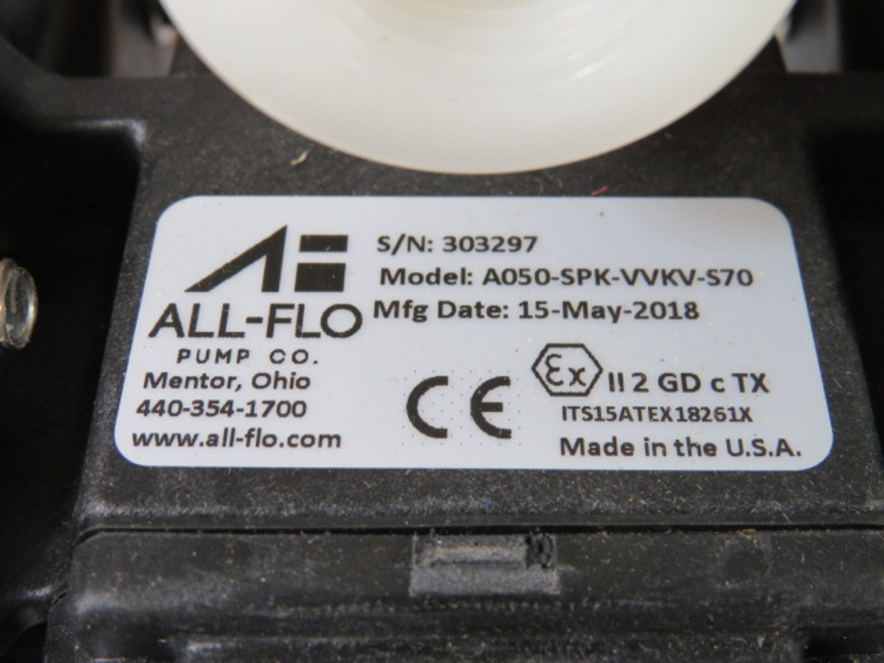 All-Flo A050-SPK-VVKV-S70 Diaphragm Pump ! NEW !