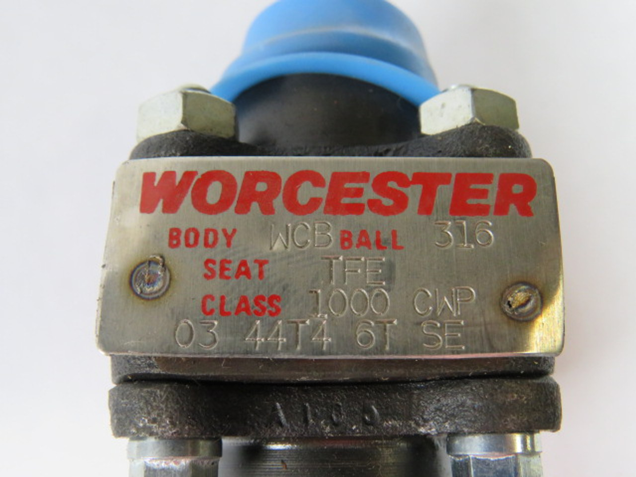 Worcester 0344T46TSE Ball Valve 3/8" Carbon Steel TFE Seat 1000CWP USED