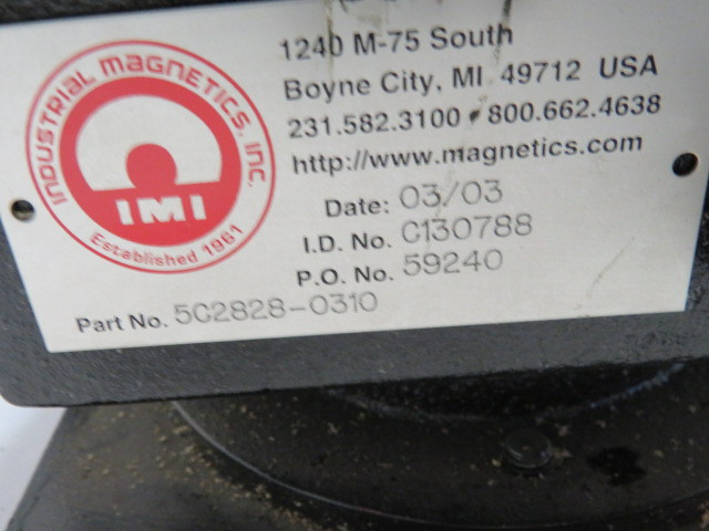 Industrial Magnetics Inc. 5C2828-0310 Drawer Magnet USED