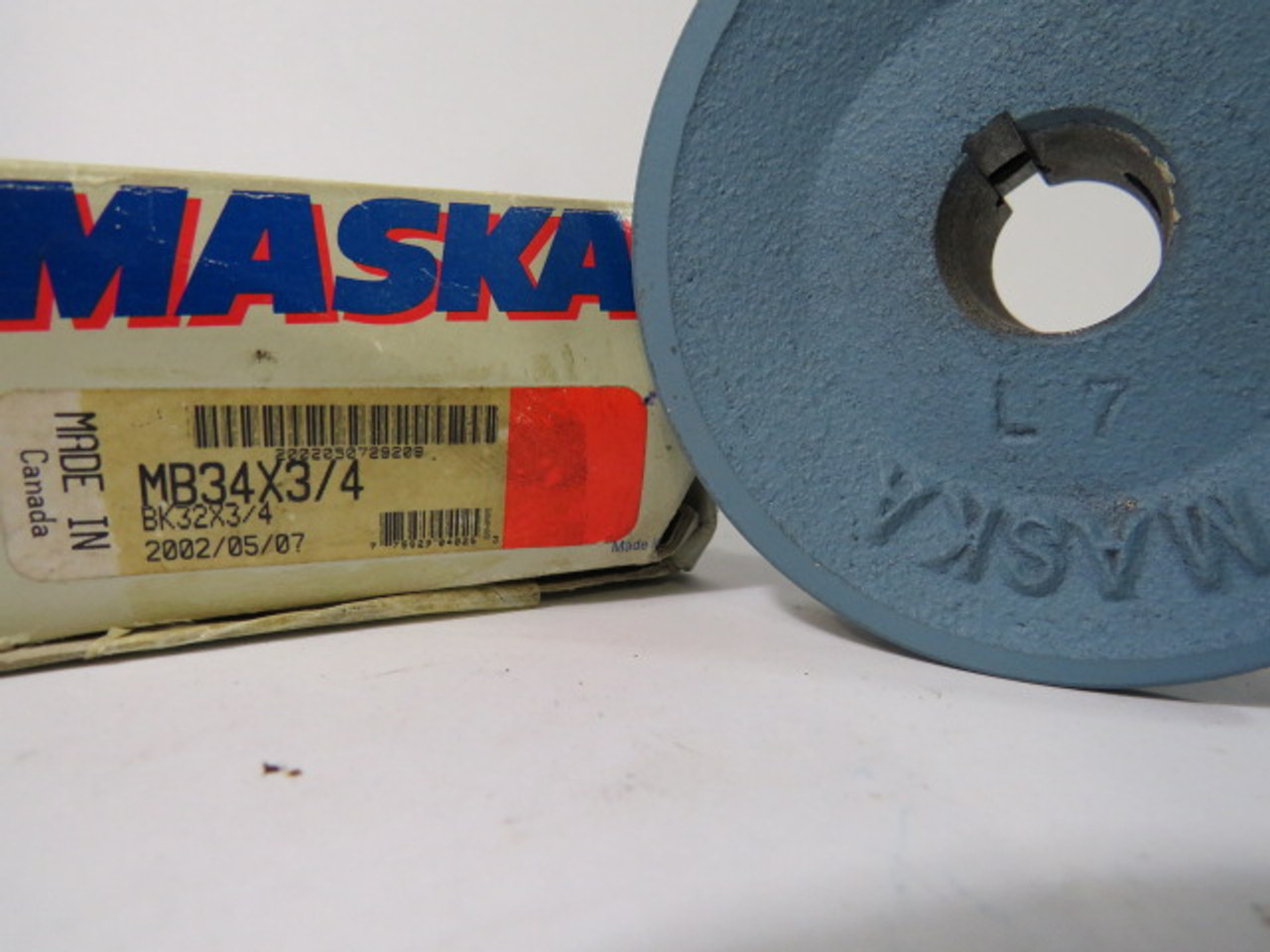 Maska MB34X3/4 V-Belt Sheave 3/4" Bore 1 Groove 3.35" OD A/B/4L/5L Belts ! NEW !