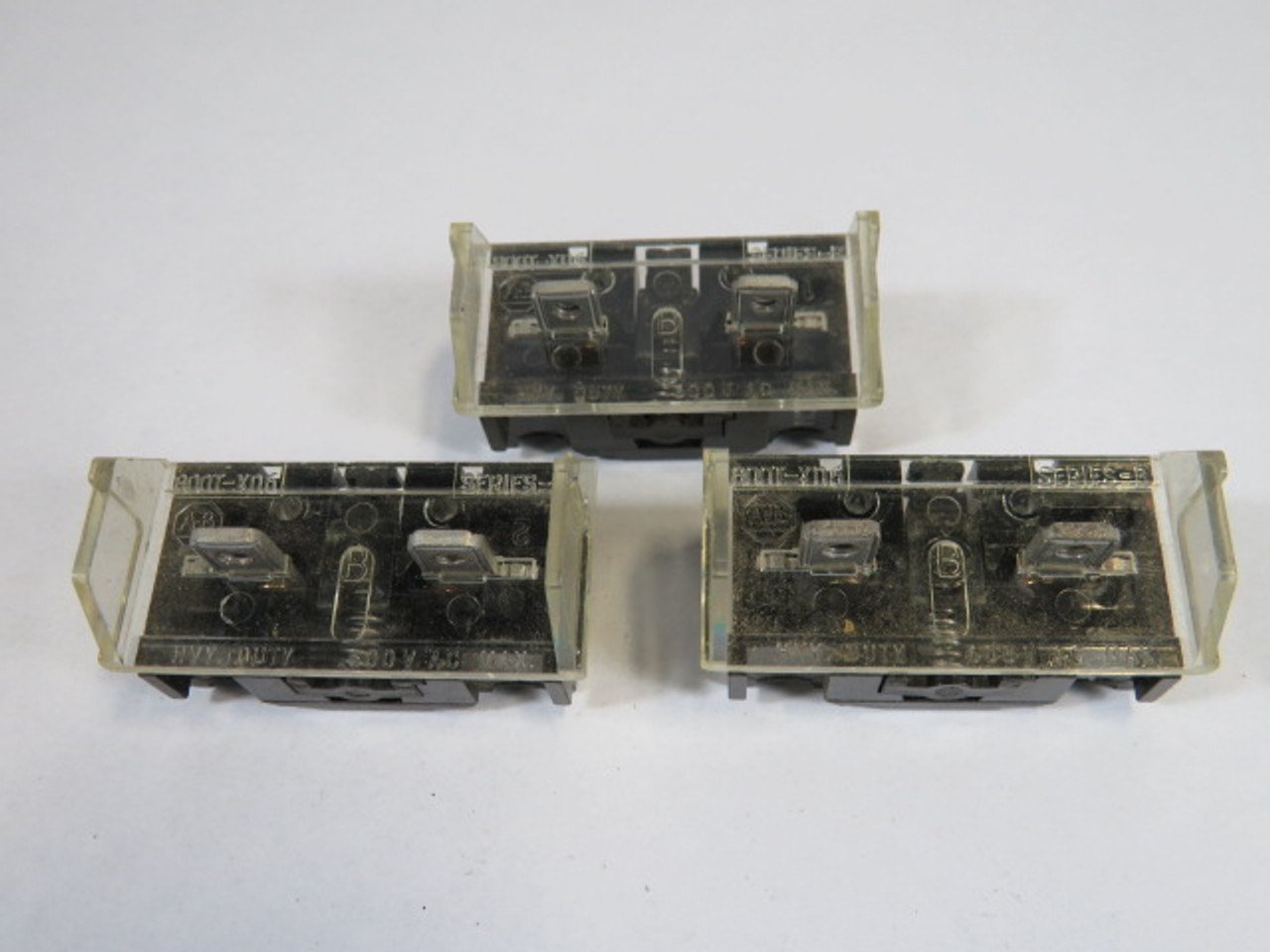 Allen-Bradley 800T-XD6 Series B Contact Block 1NC No Screws Lot of 3 USED