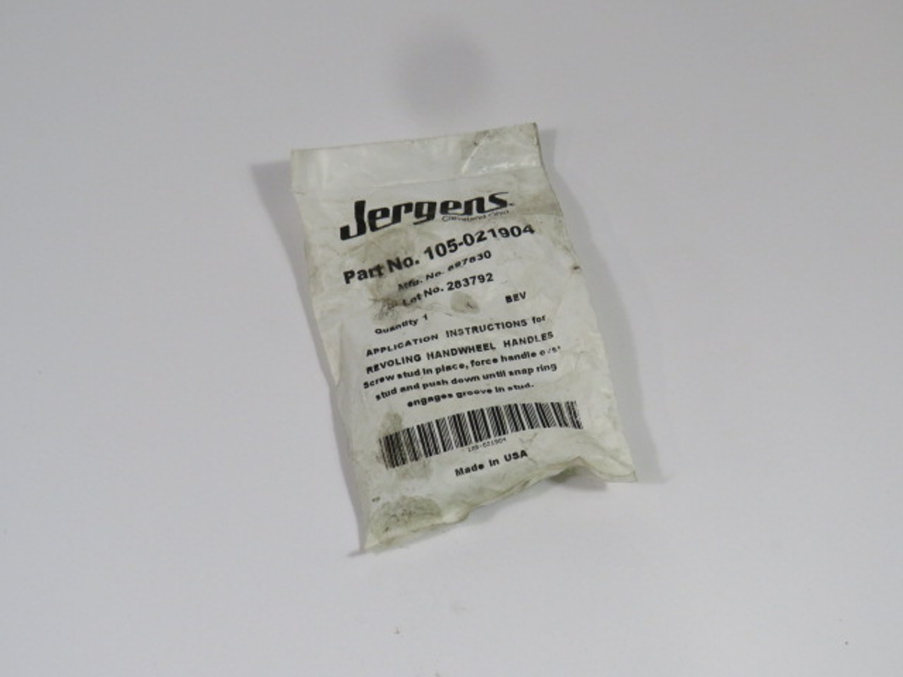 Jergens 105-021904 Handle Revolving 2" - 1/2" ! NWB !