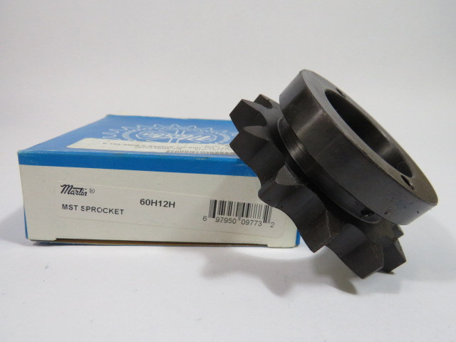 Martin 60H12H Bushing Bore Sprocket 1-1/2" Max Bore 12 Teeth 60 Chain ! NEW !