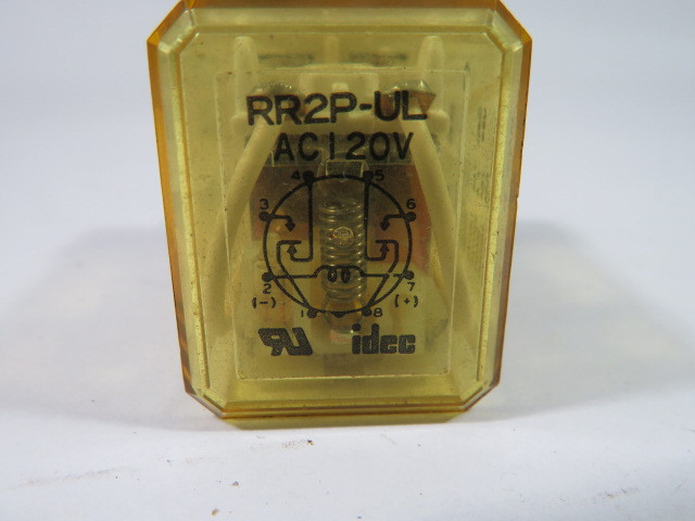 IDEC RR2P-ULAC120V DPDT Relay 120 VAC 10 A USED