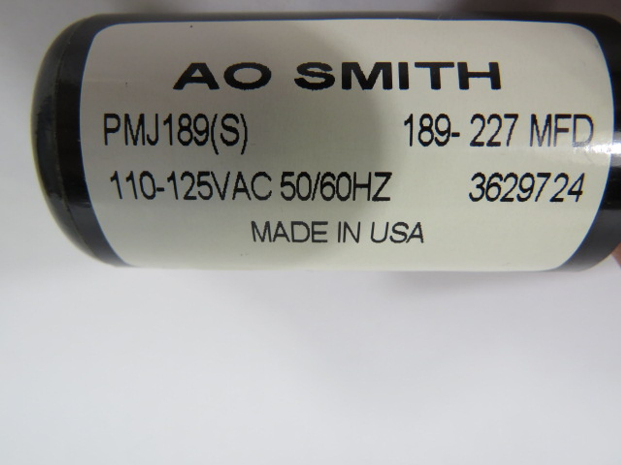 AO Smith PMJ189(S) Motor Run Capacitor 189-227MFD/uF 110-125VAC 50/60Hz. ! NEW !