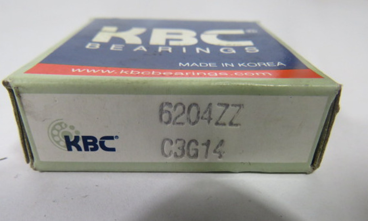KBC 6204ZZ-C3G14 Deep Groove Ball bearing 47mmOD 20mmID 14mmW ! NEW !