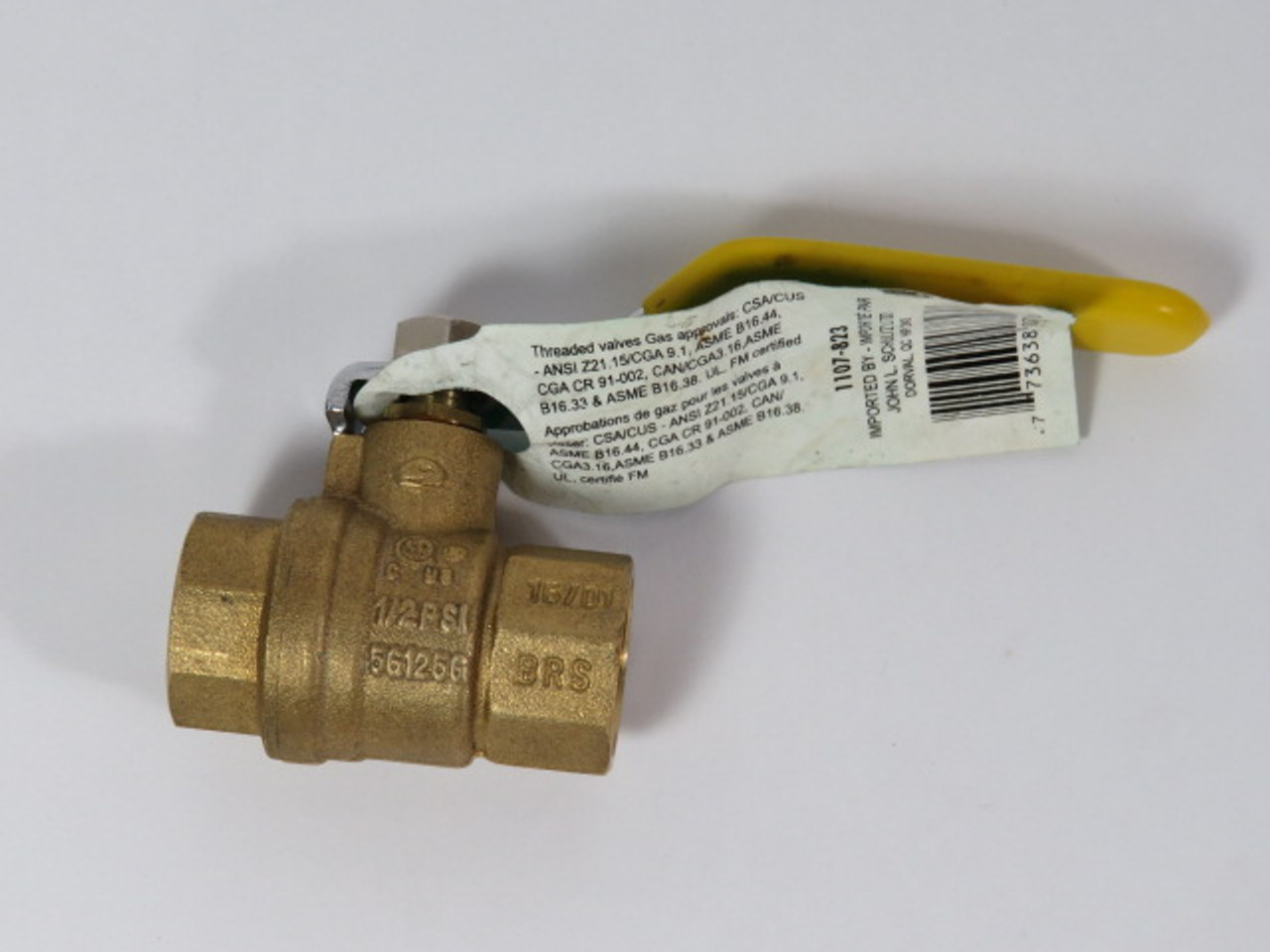 Aqua Dynamic 1107-823 Ball Valve 1/2" 600 WOG 250 PSI ! NOP !