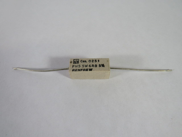Renfrew PW5 Electric Resistor 5W 6R8 5% USED