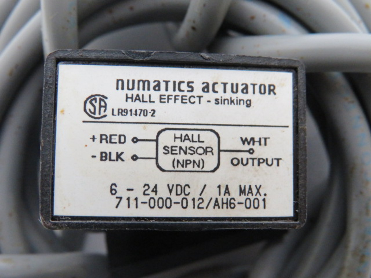 Numatics AH6-001 Sinking NPN Hall Effect Switch 6-24VDC 1A USED