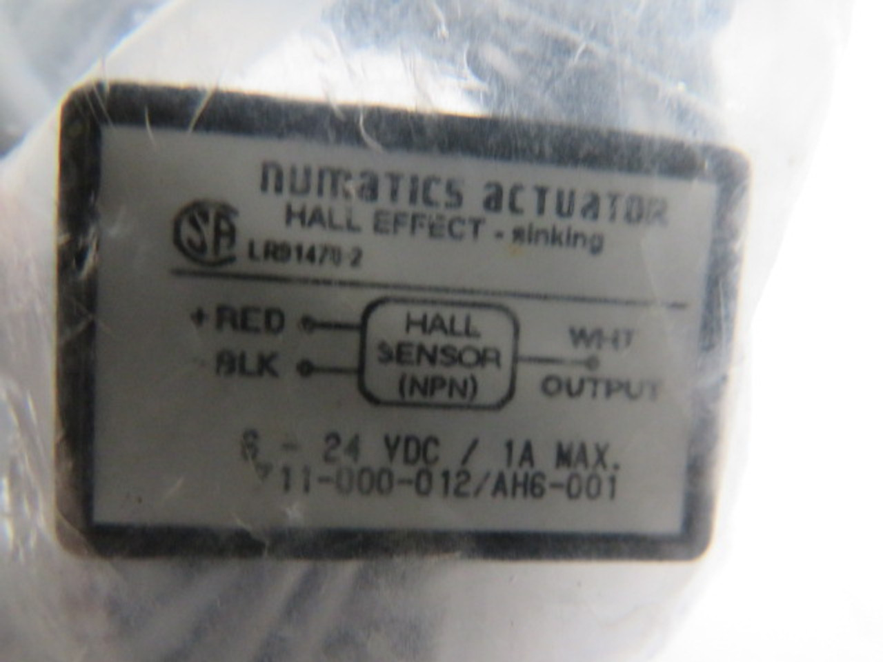 Numatics AH6-001 Sinking NPN Hall Effect Switch 6-24VDC 1A ! NWB !