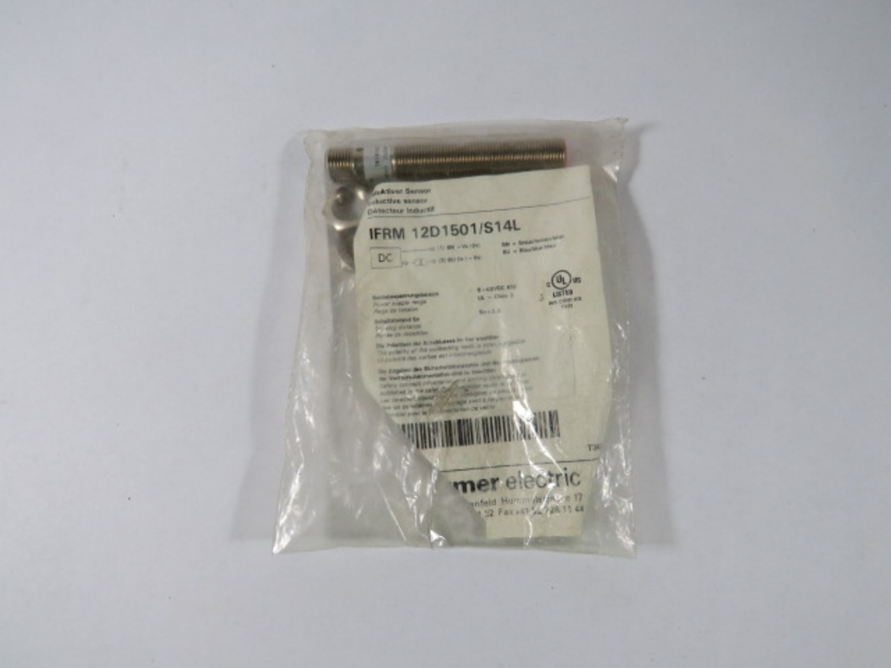 Baumer IFRM12D1501/S14L Inductive Sensor 8-60VDC ! NWB !