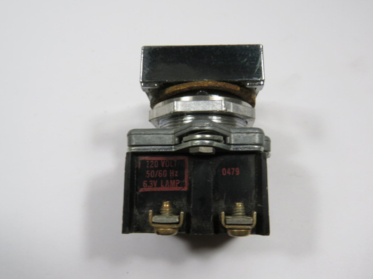 Cutler-Hammer E30BA Single Indicating Light Unit 120V 6.3V Lamp No Lens USED