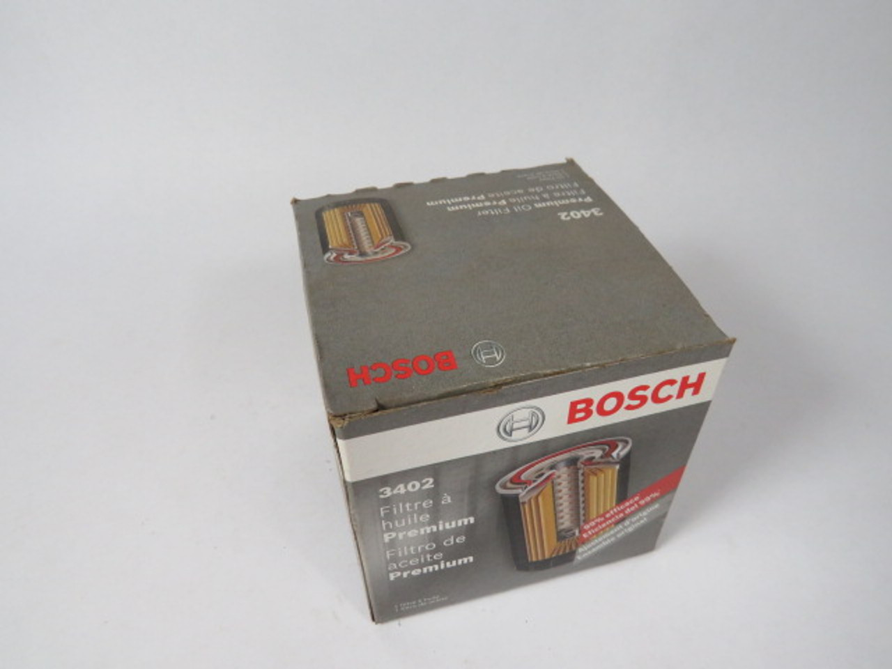 Bosch 3402 Spin-On Oil Filter 3/4-16 Connection 8-16PSI 3.75"H ! NEW !