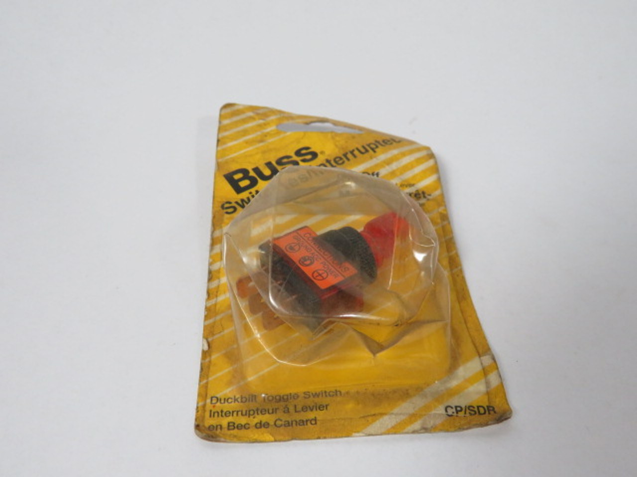 Bussmann CP/SDR Red Illuminated Duckbill Toggle Switch 20A 12V ! NEW !