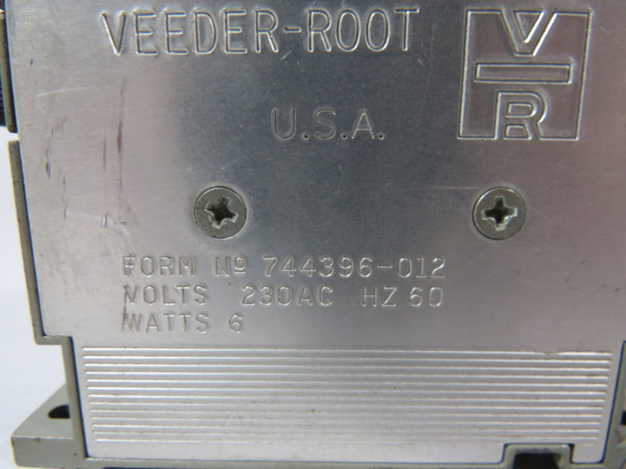 Veeder-Root 0744396-012 6-Digit Electromechanical Counter 230VAC USED